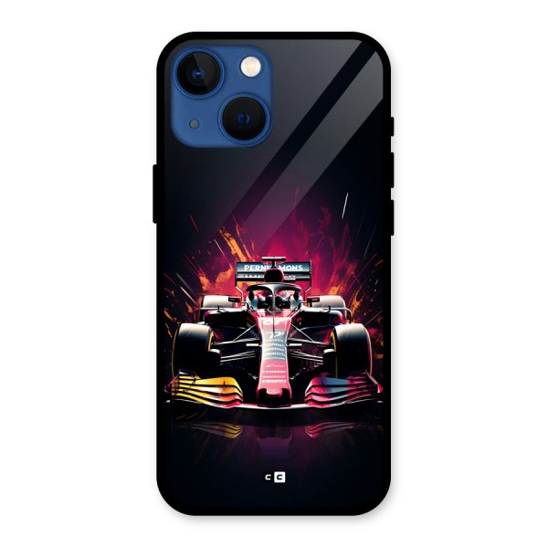 Game Racing Glass Back Case for iPhone 13 Mini