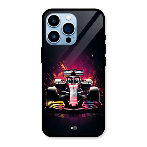 Game Racing Glass Back Case for iPhone 13 Pro