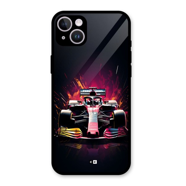 Game Racing Glass Back Case for iPhone 14 Plus