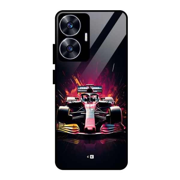 Game Racing Glass Back Case for realme C55