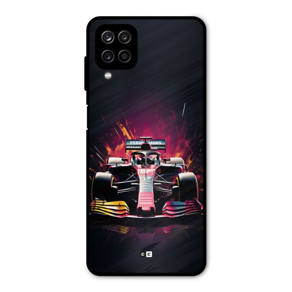 Game Racing Metal Back Case for Galaxy A12