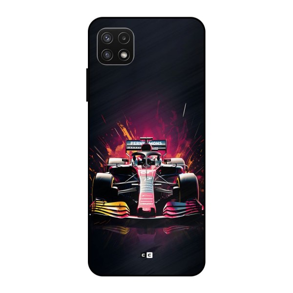 Game Racing Metal Back Case for Galaxy A22 5G