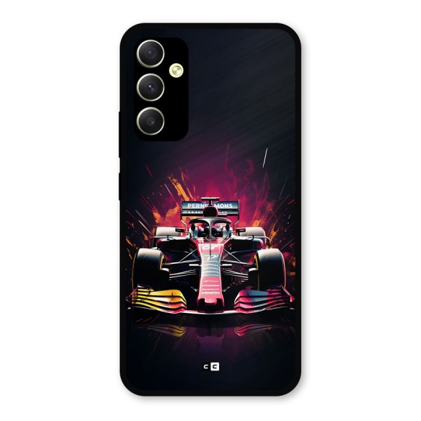 Game Racing Metal Back Case for Galaxy A34