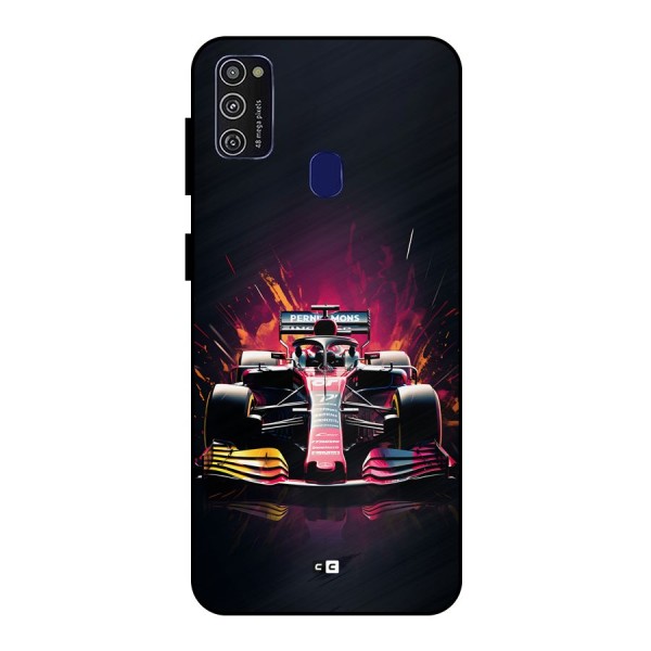 Game Racing Metal Back Case for Galaxy M21