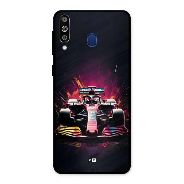 Game Racing Metal Back Case for Galaxy M30