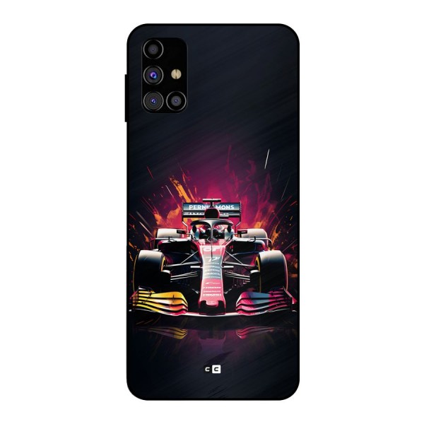 Game Racing Metal Back Case for Galaxy M31s