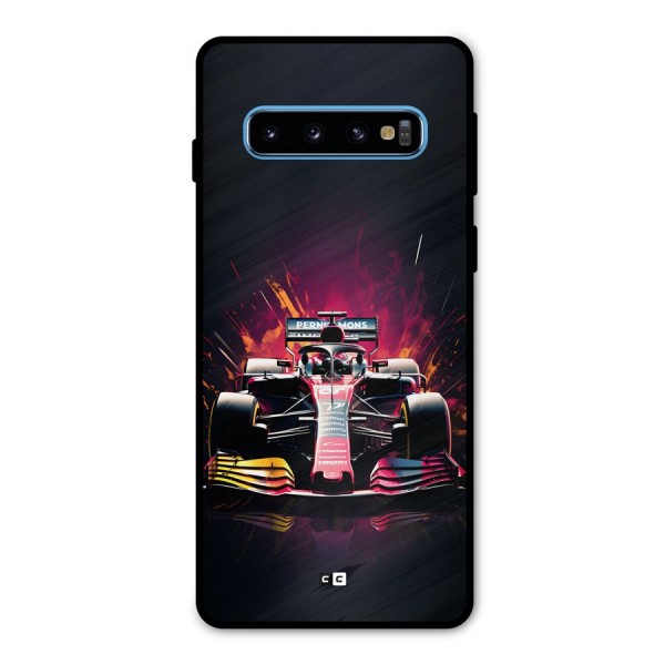 Game Racing Metal Back Case for Galaxy S10