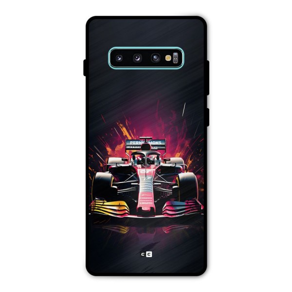 Game Racing Metal Back Case for Galaxy S10 Plus