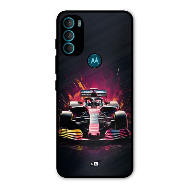 Game Racing Metal Back Case for Moto G71 5G