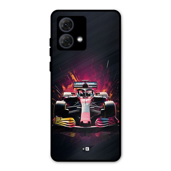 Game Racing Metal Back Case for Moto G84