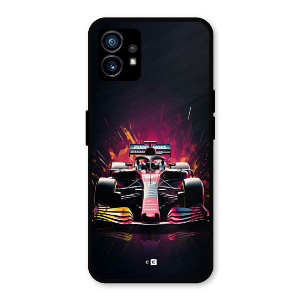 Game Racing Metal Back Case for Nothing Phone 1