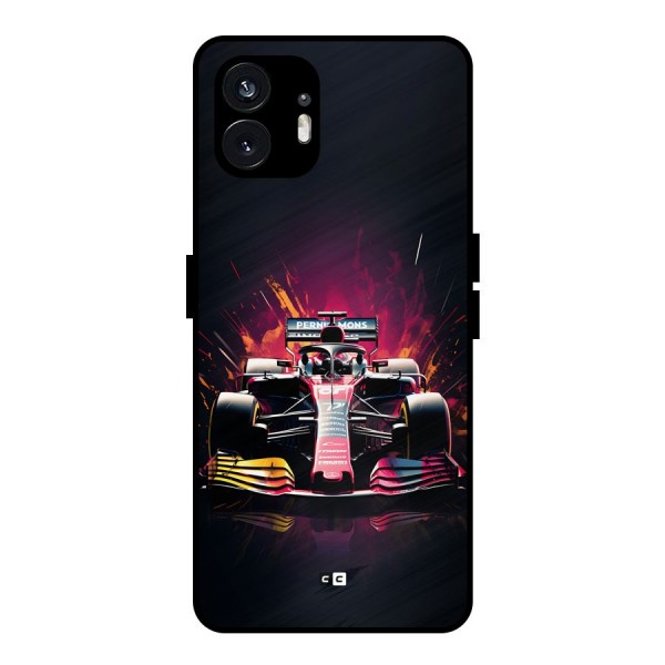 Game Racing Metal Back Case for Nothing Phone 2