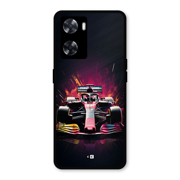 Game Racing Metal Back Case for Oppo A57 2022