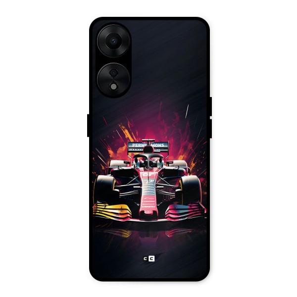 Game Racing Metal Back Case for Oppo A78 5G