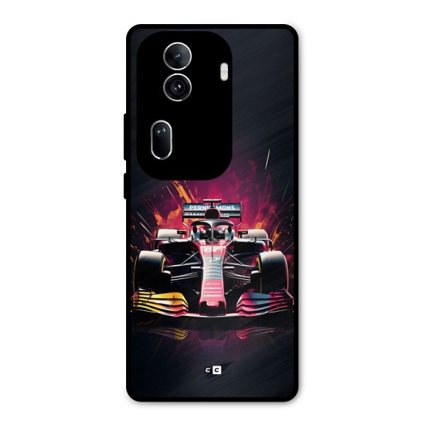 Game Racing Metal Back Case for Oppo Reno11 Pro 5G
