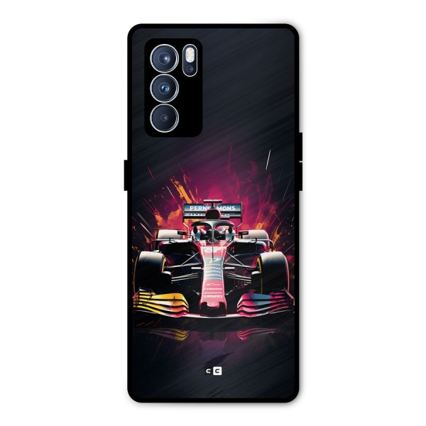 Game Racing Metal Back Case for Oppo Reno6 Pro 5G