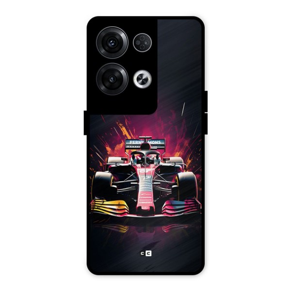 Game Racing Metal Back Case for Oppo Reno8 Pro 5G