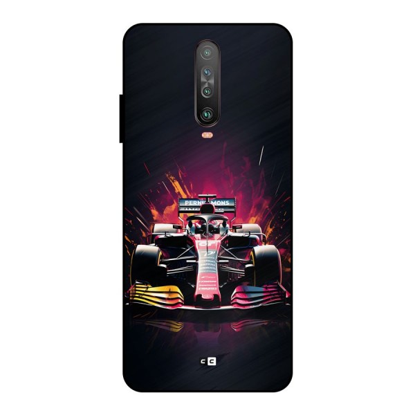 Game Racing Metal Back Case for Poco X2