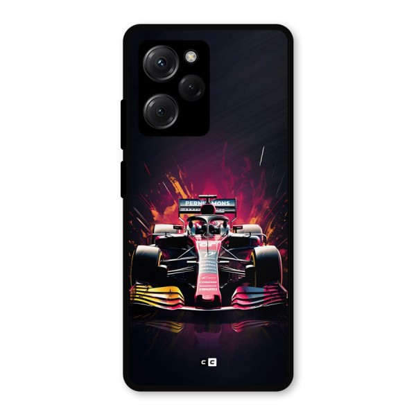 Game Racing Metal Back Case for Poco X5 Pro