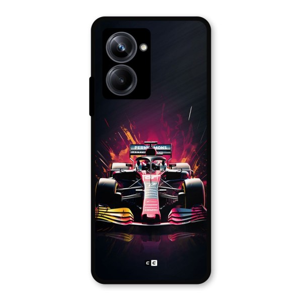 Game Racing Metal Back Case for Realme 10 Pro