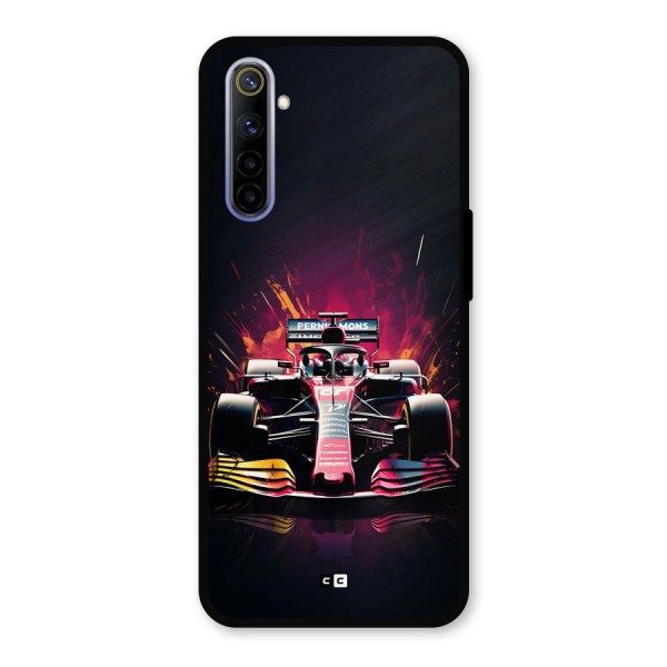 Game Racing Metal Back Case for Realme 6