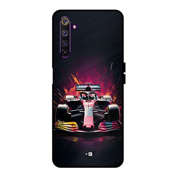 Game Racing Metal Back Case for Realme 6 Pro