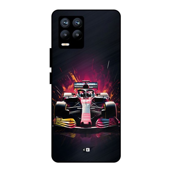 Game Racing Metal Back Case for Realme 8