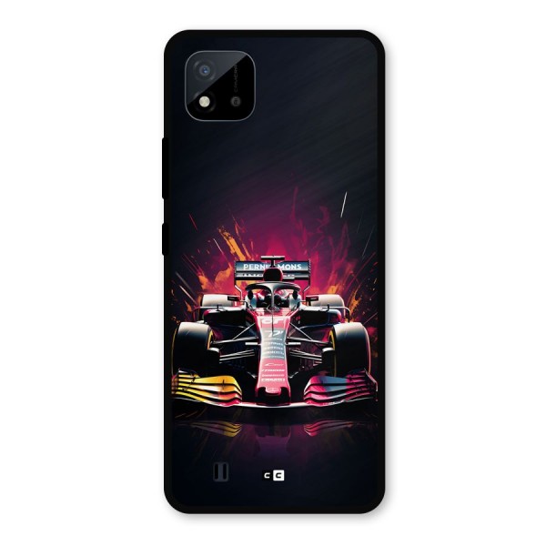 Game Racing Metal Back Case for Realme C11 2021