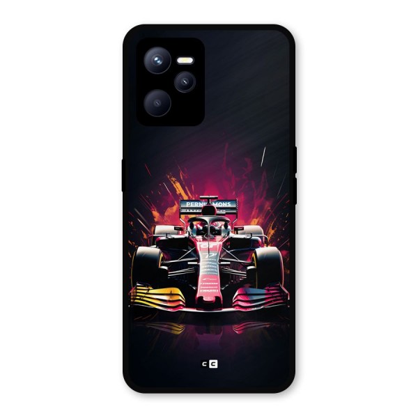 Game Racing Metal Back Case for Realme C35