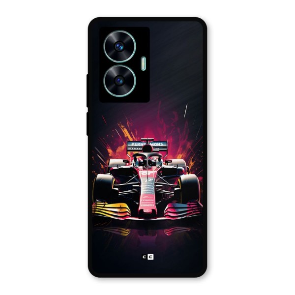 Game Racing Metal Back Case for Realme C55