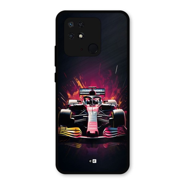 Game Racing Metal Back Case for Redmi 10