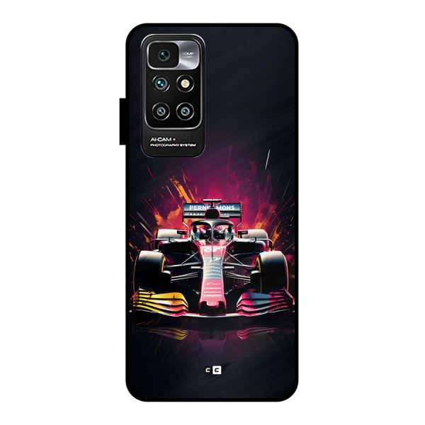 Game Racing Metal Back Case for Redmi 10 Prime