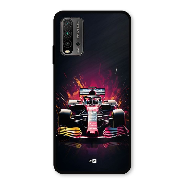 Game Racing Metal Back Case for Redmi 9 Power