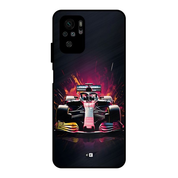 Game Racing Metal Back Case for Redmi Note 10