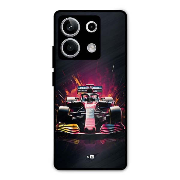 Game Racing Metal Back Case for Redmi Note 13 5G