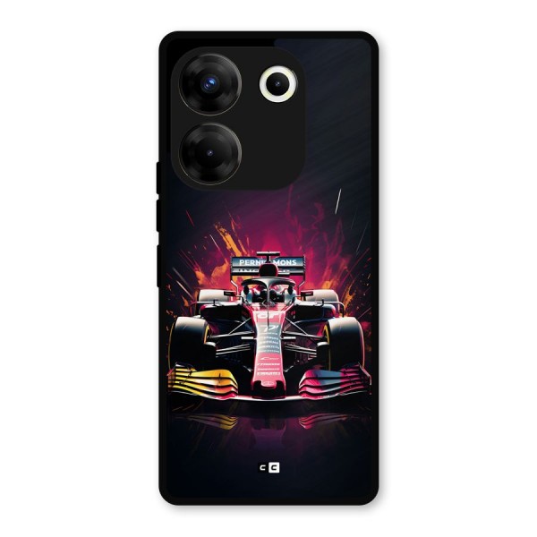 Game Racing Metal Back Case for Tecno Camon 20