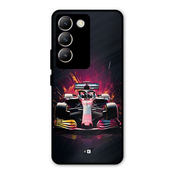 Game Racing Metal Back Case for Vivo T3 5G