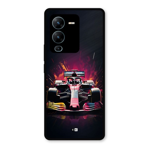 Game Racing Metal Back Case for Vivo V25 Pro