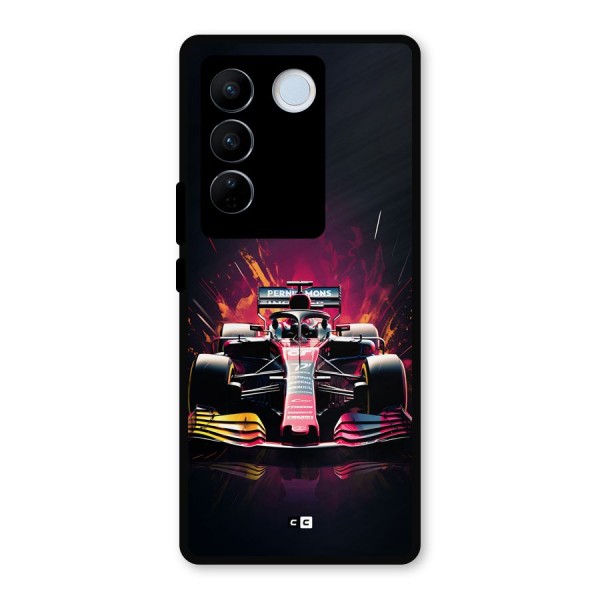 Game Racing Metal Back Case for Vivo V27