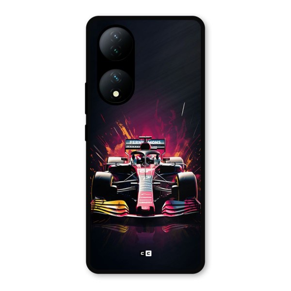 Game Racing Metal Back Case for Vivo Y100a