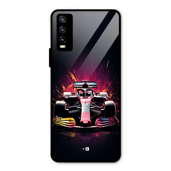 Game Racing Metal Back Case for Vivo Y20 2021