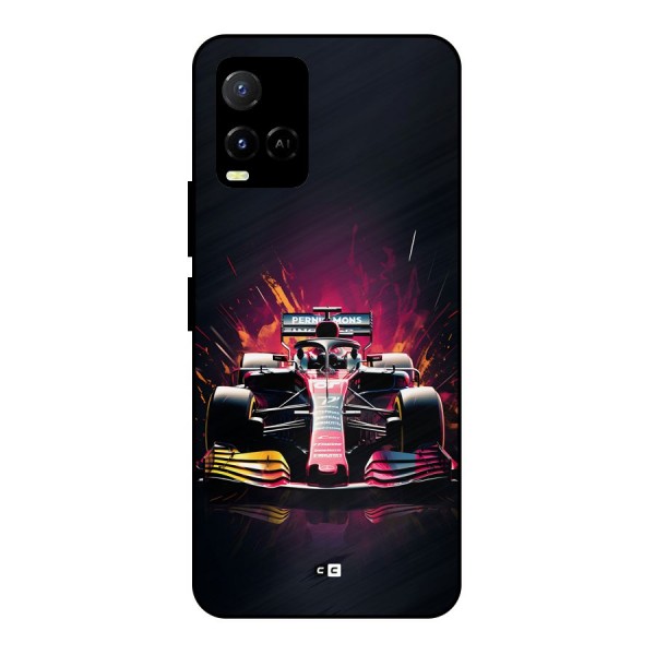 Game Racing Metal Back Case for Vivo Y21A