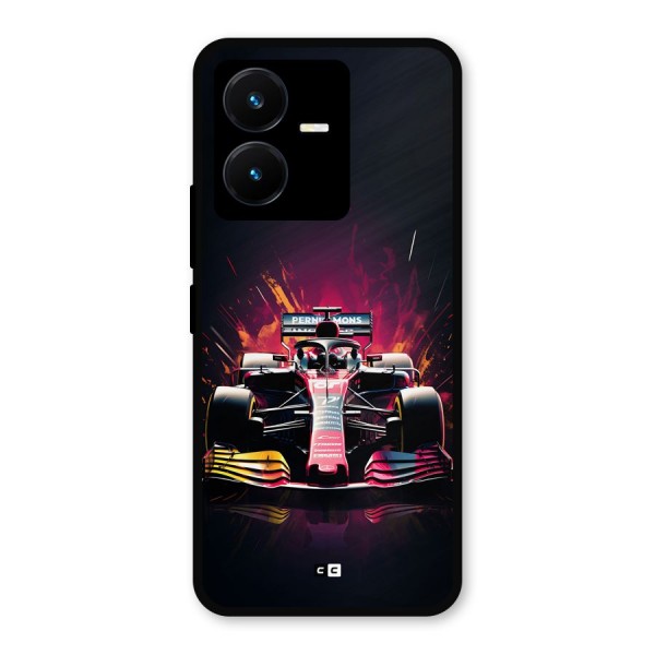 Game Racing Metal Back Case for Vivo Y22s