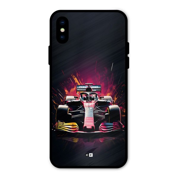 Game Racing Metal Back Case for iPhone X