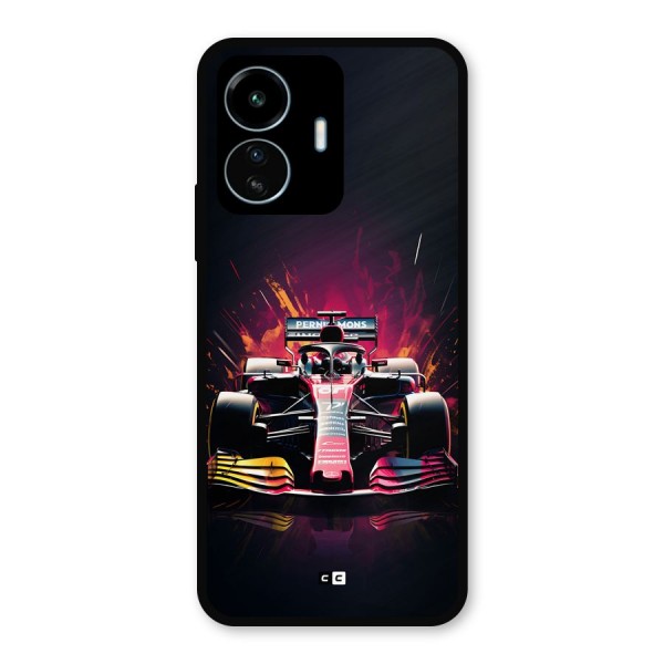 Game Racing Metal Back Case for vivo iQOO Z6 Lite 5G