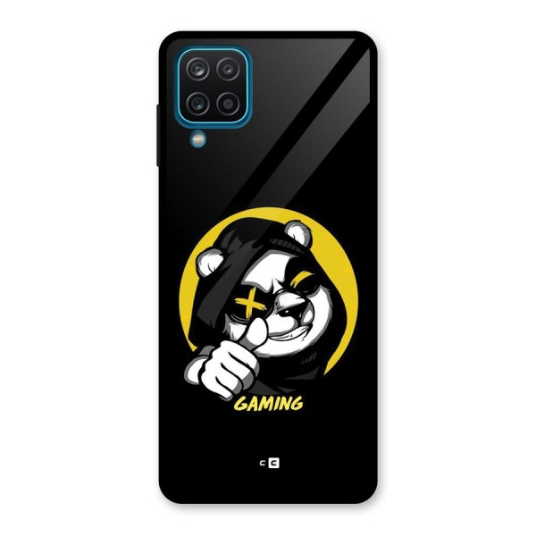 Gaming Panda Glass Back Case for Galaxy A12