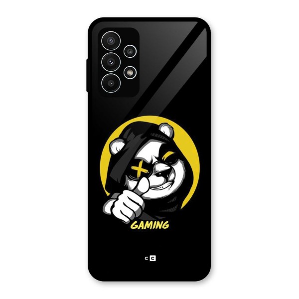 Gaming Panda Glass Back Case for Galaxy A23