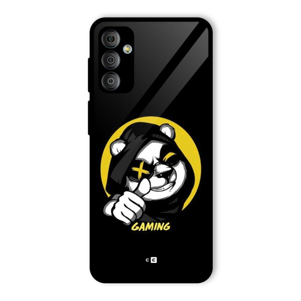 Gaming Panda Glass Back Case for Galaxy F23