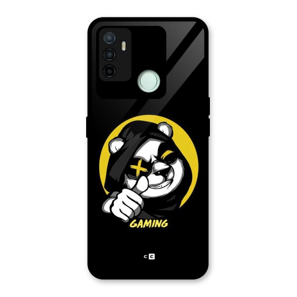 Gaming Panda Glass Back Case for Oppo A53