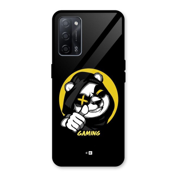 Gaming Panda Glass Back Case for Oppo A53s 5G